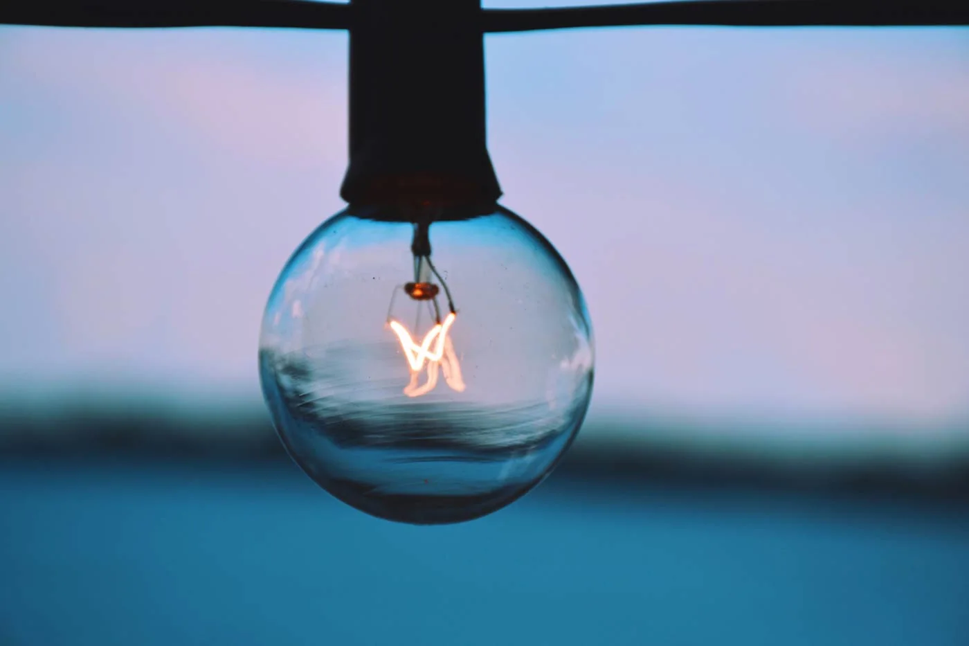 Landscape Lighting Maintenance Tips: Clear outdoor light bulb