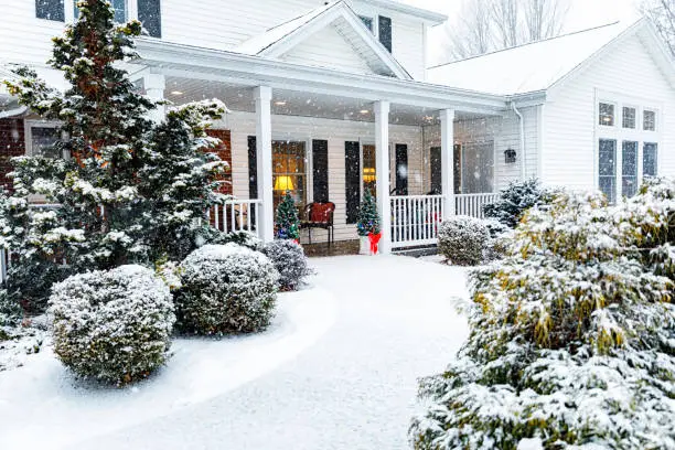 snow-friendly landscaping
