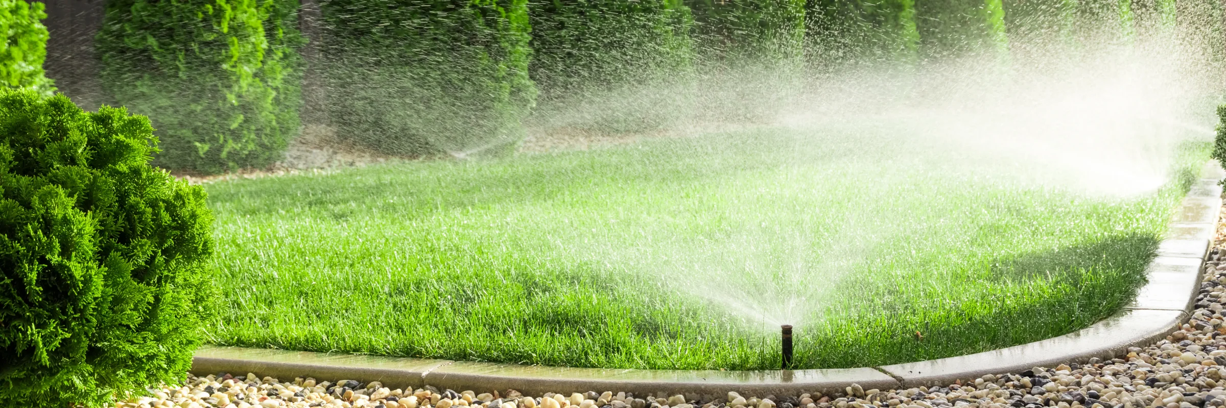 Comprehensive irrigation for lawns, planting beds, and outdoor living