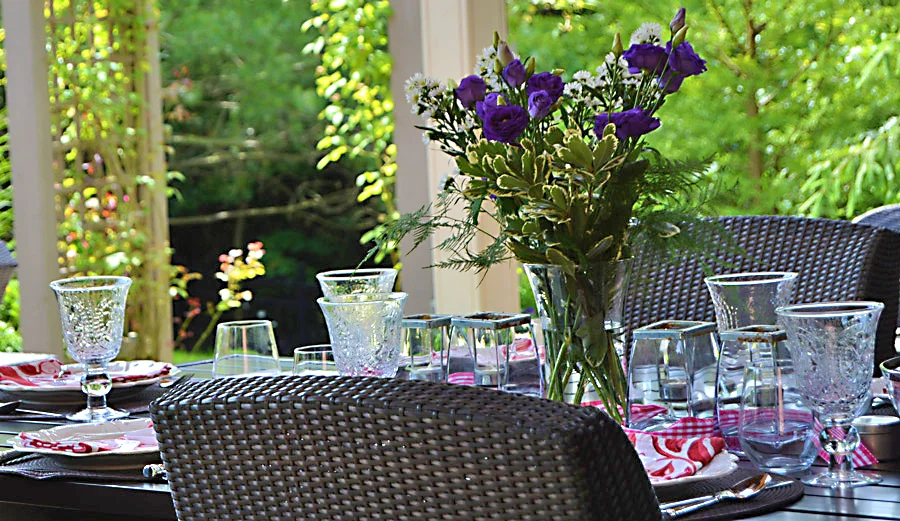 Finishing touches in an outdoor space