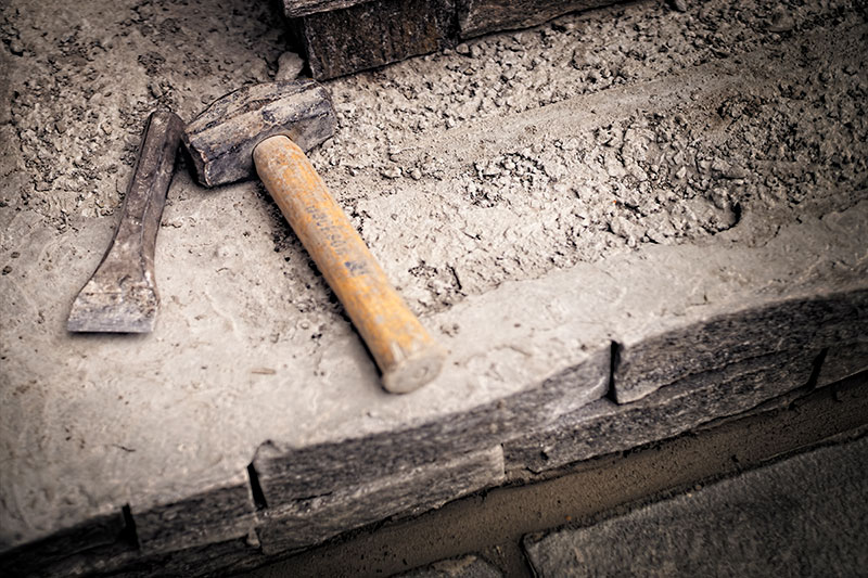 Landscape and entry that create a strong first impression