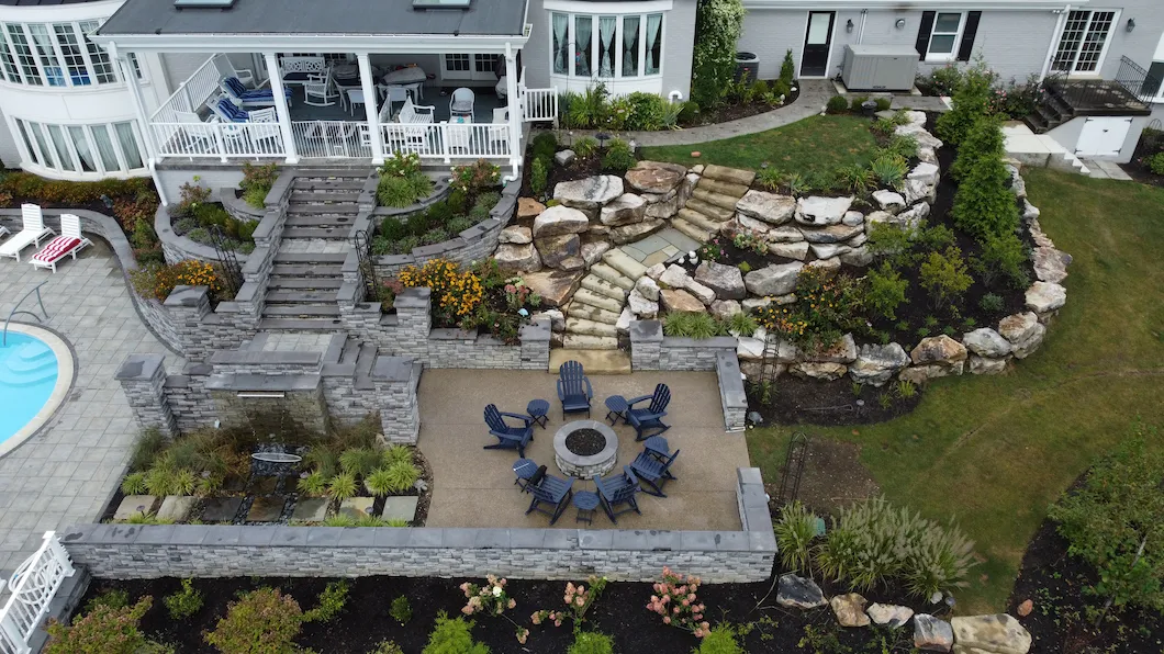 Landscape and outdoor living work near Wexford, Pennsylvania
