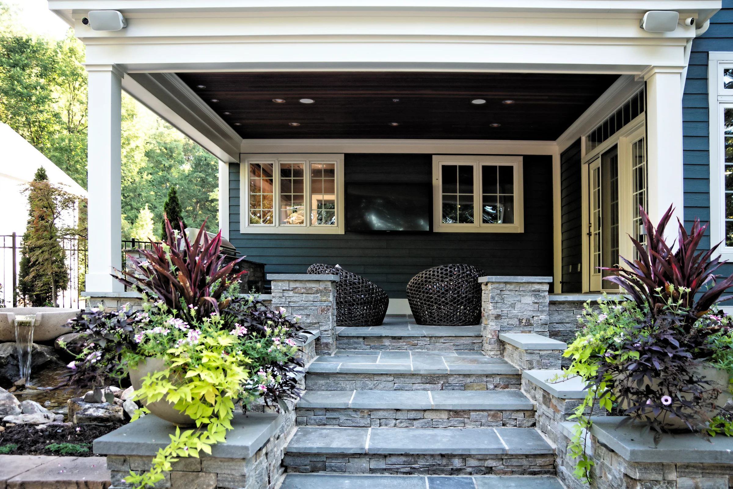 Landscape design in Plum